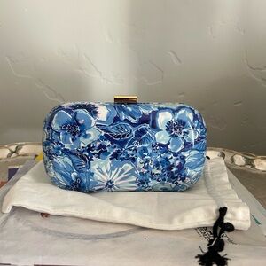 Lilly Pulitzer Blue Floral Clutch